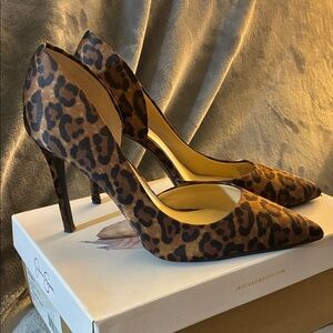Jessica Simpson Brown Leopard Heels